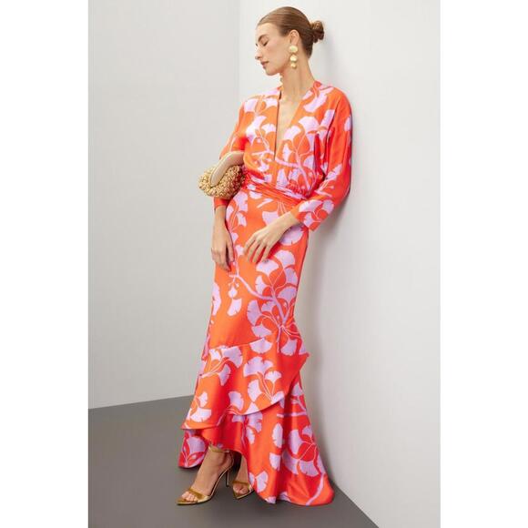 Dresses & Skirts - Andrés Otálora Heliconia Maxi Dress Multicolor Size 10 (As Is Condition)